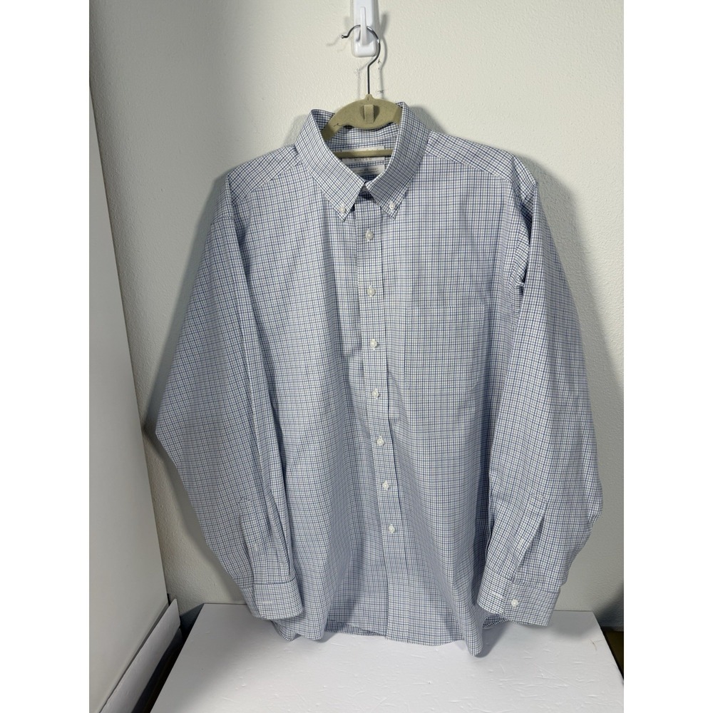 Gold Label Roundtree & Yorke Men's Shirt 16 1/2 35 Non Iron Button Up B01